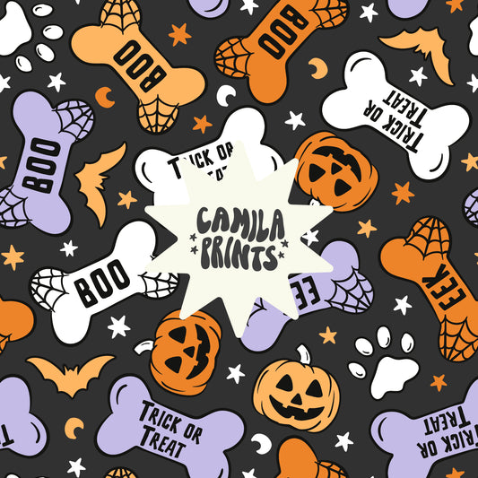 Halloween Dog Treats Seamless File