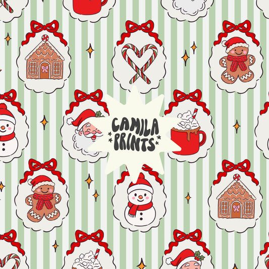 Cameo Santa and Bows