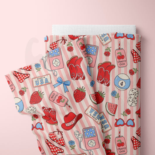 Vintage Americana Seamless File in Pink