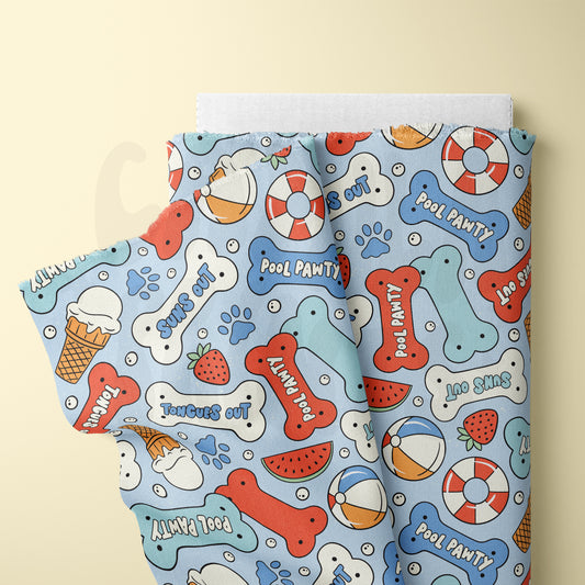 Summer Dog Treats Seamless File