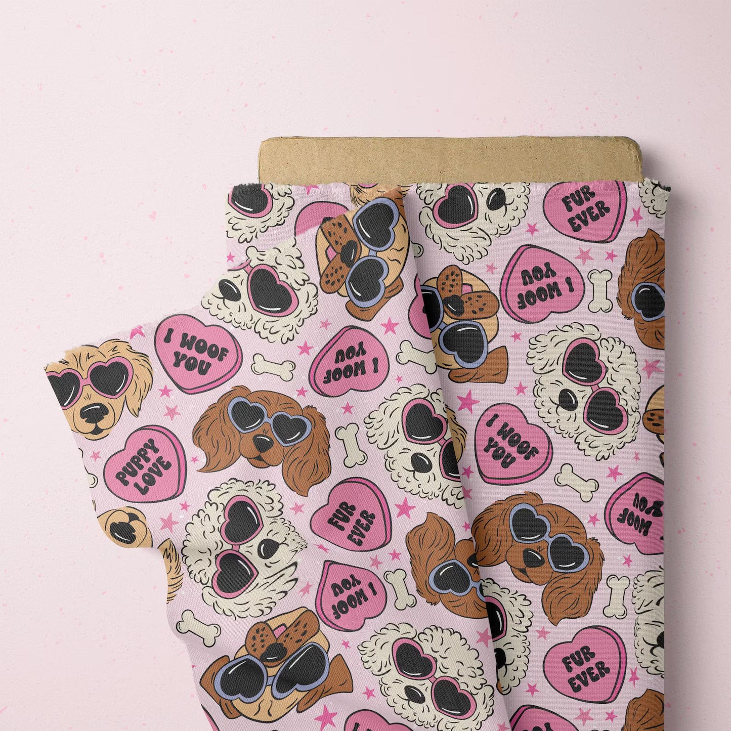 Puppy Love Valentines Seamless File