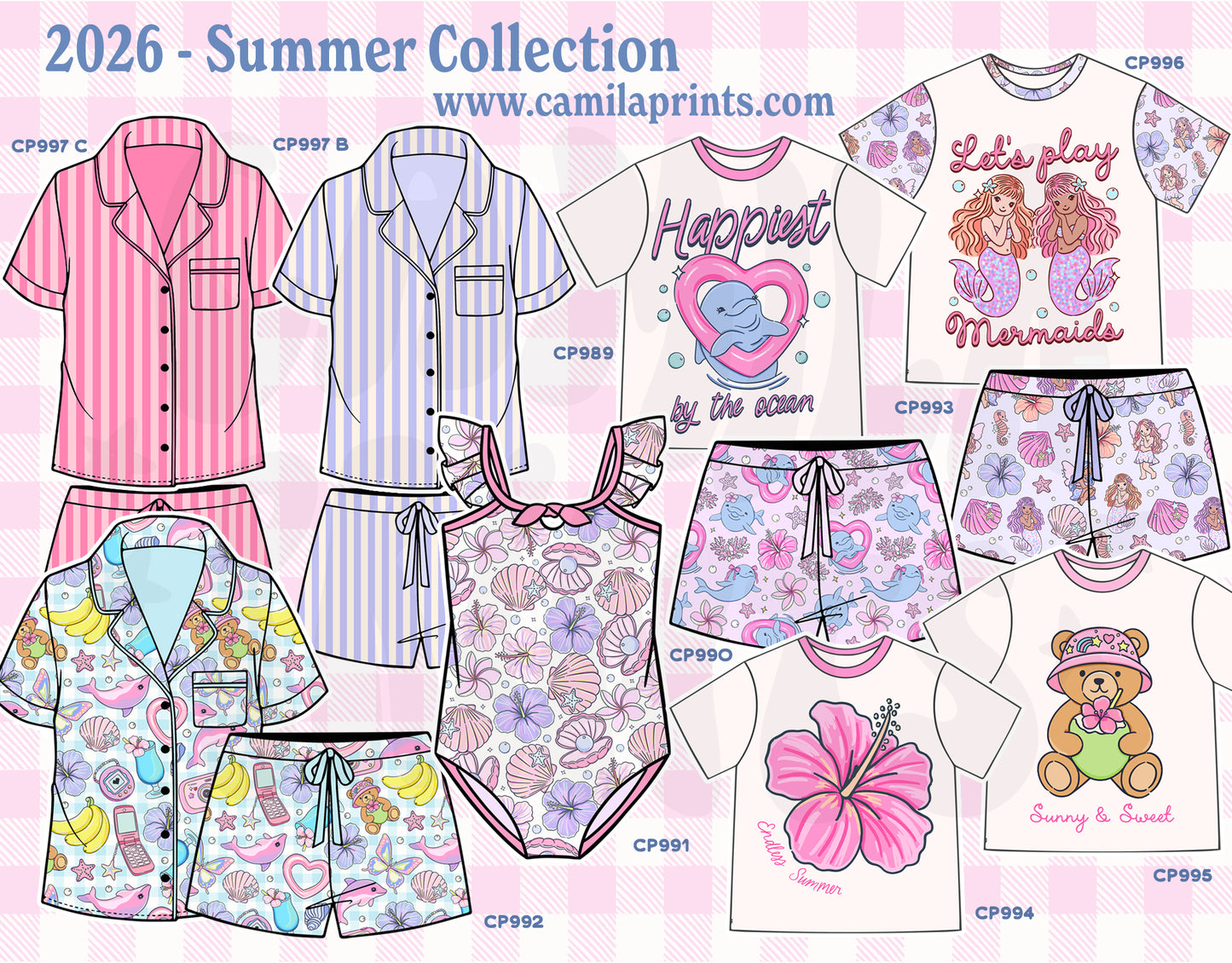 Summer Sublimation Bear PNG