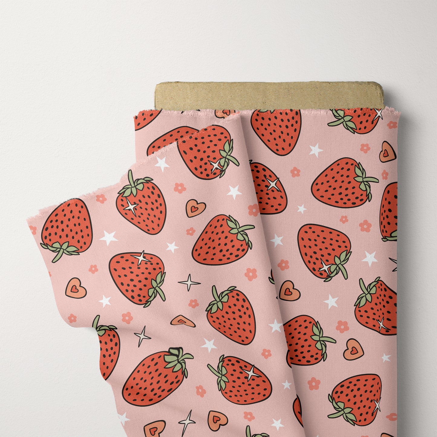 Spring Pattern Strawberry Seamless Repeat Pattern for Fabric Sublimation