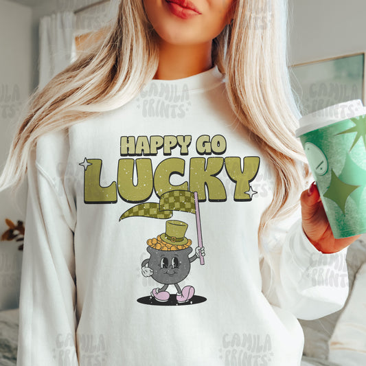 St Patricks Happy Go Lucky PNG and SVG Files