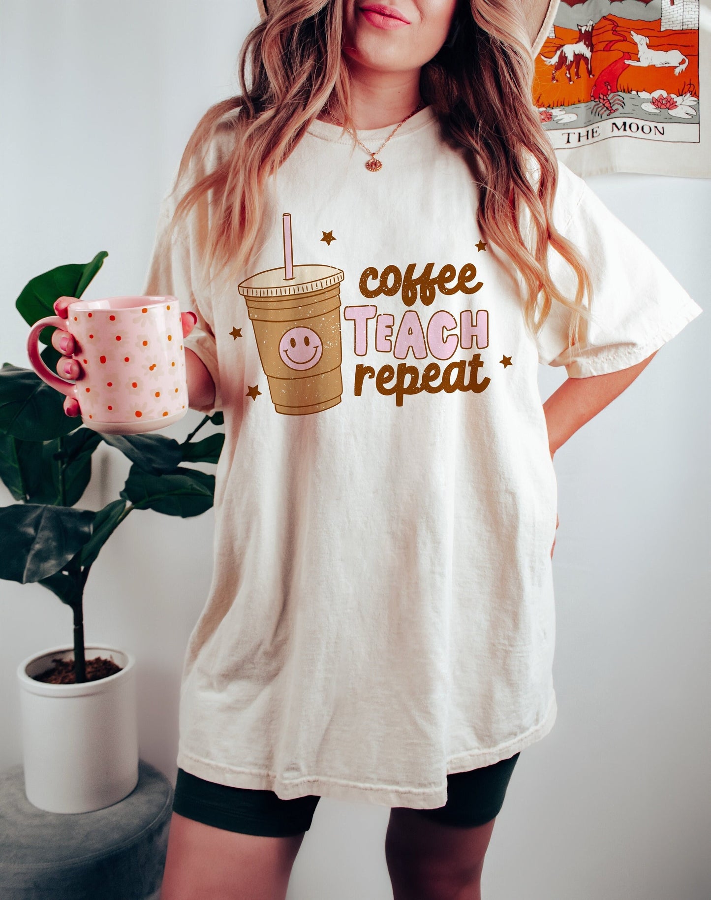 Coffee Teach Repeat Png Sublimation Back to School SVG Shirt Design