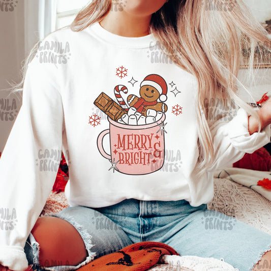 Christmas Sublimation Gingerbread Cookie PNG Shirt Design