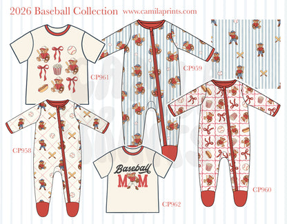 Ballpark Teddy Bear Checkerboard