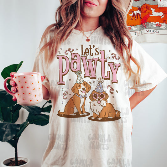 Dog Pawty Svg and Png for Shirt Design