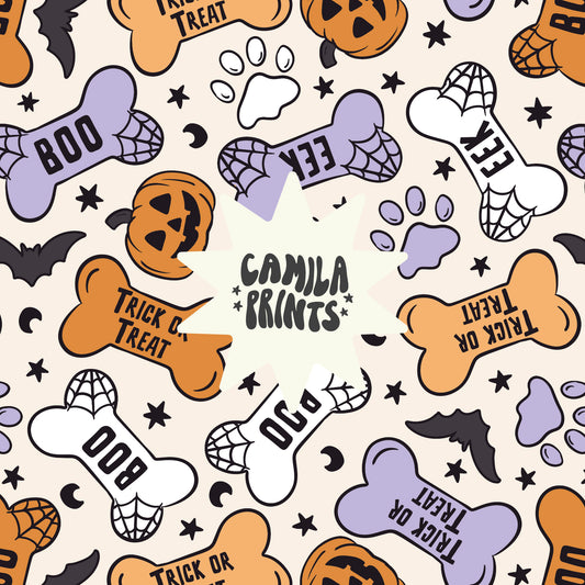 Halloween Dog Treats Seamless File