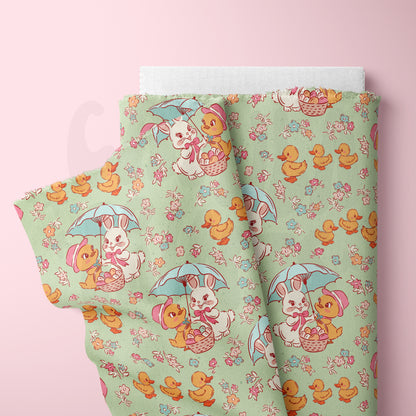 Vintage Bunny and Duck Seamless File