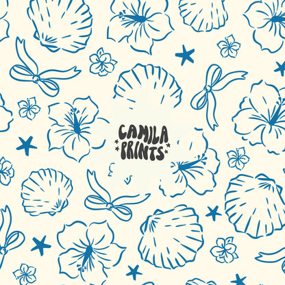 Seashells Seamless File - Colourways Included