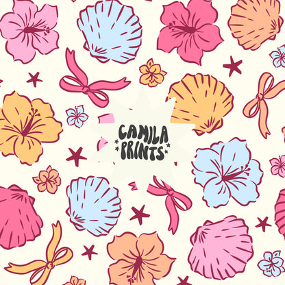 Seashells Seamless File - Colourways Included