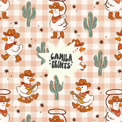 Cowboy Goose Seamless File