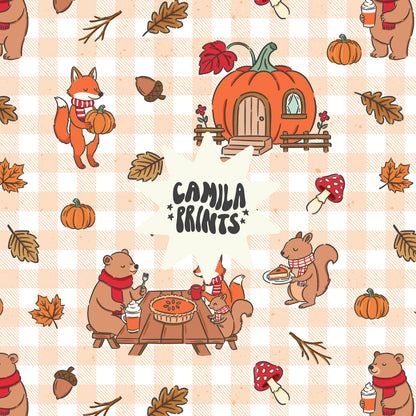 Whimsical Thanksgiving Seamless File
