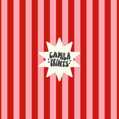 Stripes Seamless Pattern Pink and Red