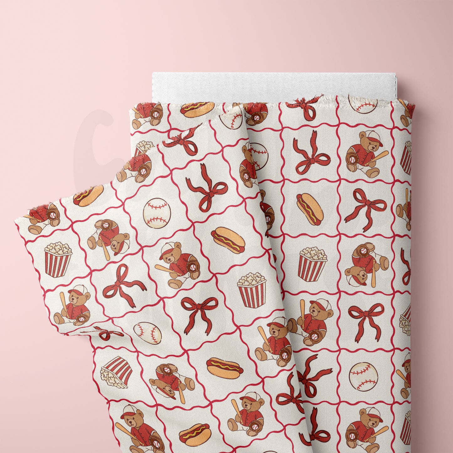 Ballpark Teddy Bear Checkerboard