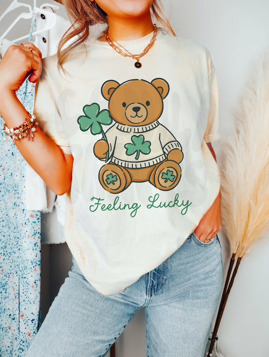 St Patrick's Sublimation Lucky Bear