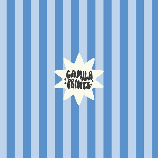 Blue Stripes Boy Summer Seamless Pattern