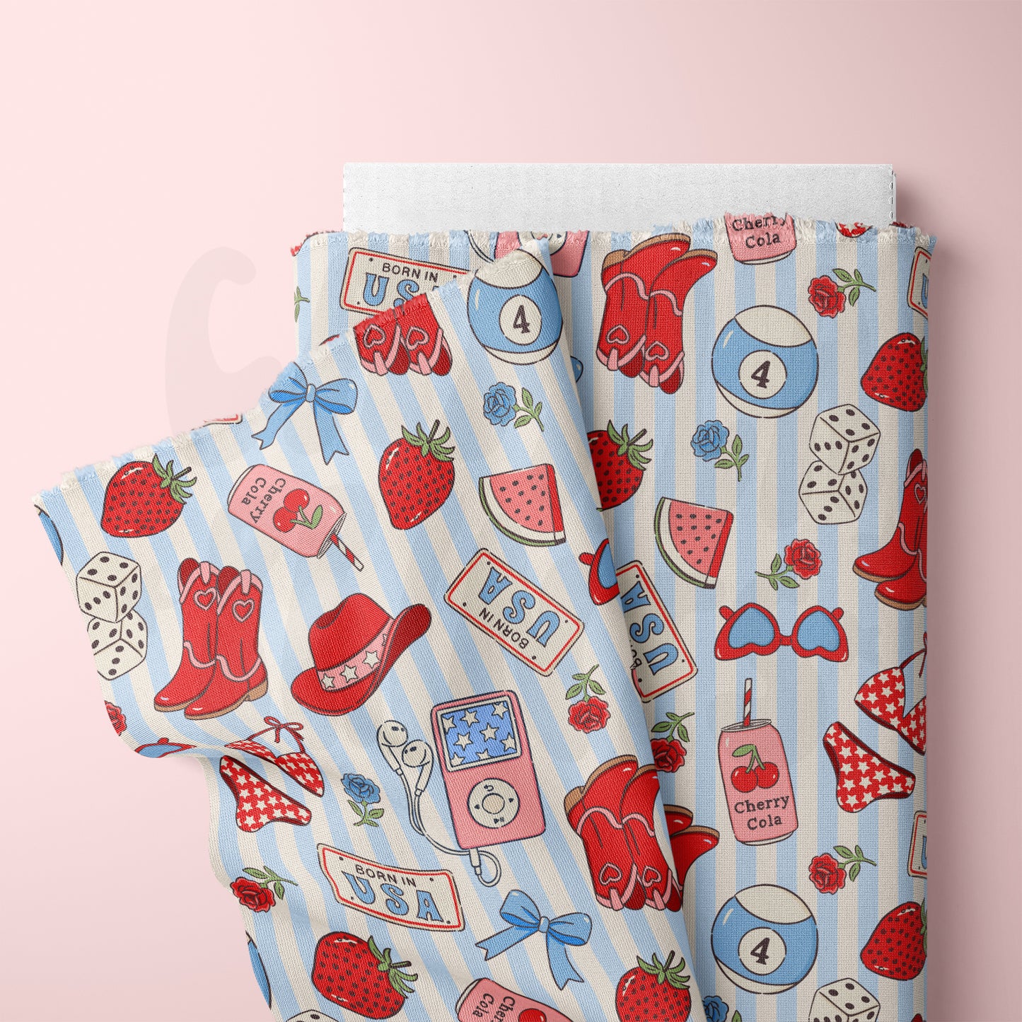 Vintage Americana Seamless File in Blue