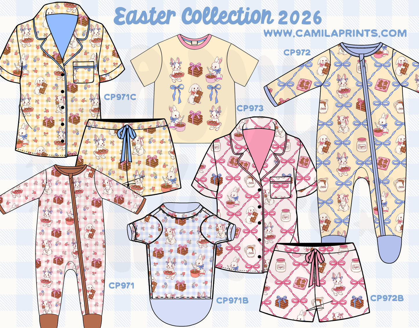 Easter Bunny Chocolate Gingham