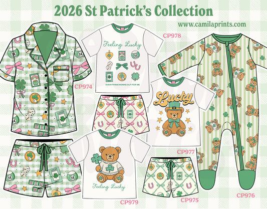 St Patrick's Sublimation Lucky Bear