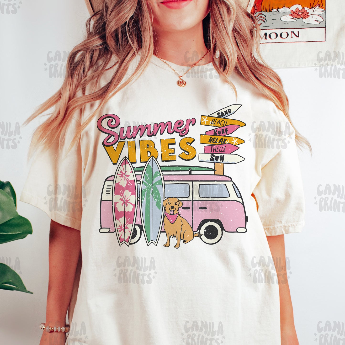 Summer Vibes PNG and SVG Files for Shirt Design