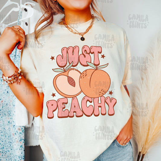 Just Peachy PNG and SVG Files for Tshirt