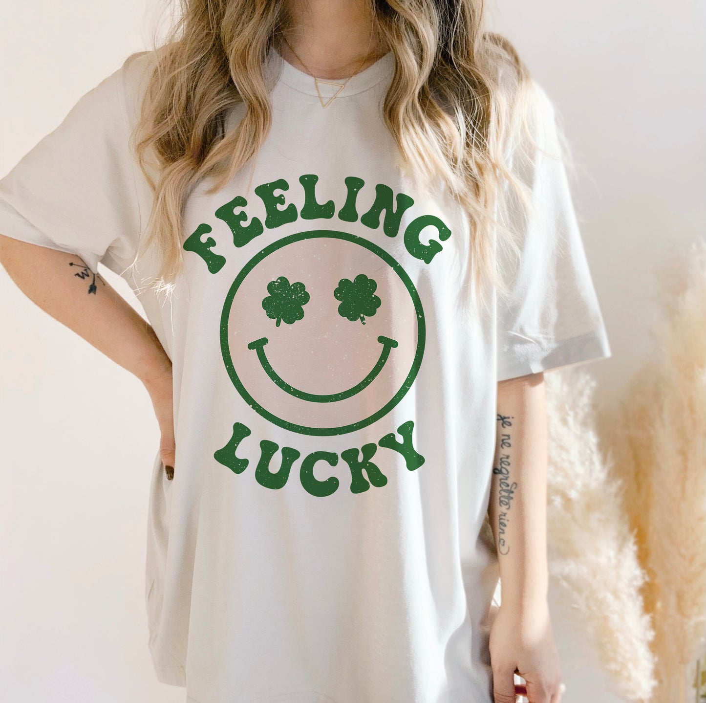 St Patricks SVG Lucky PNG Sublimation T Shirt Design