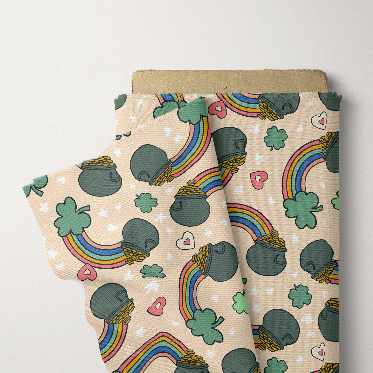 St Patrick’s  Pattern Rainbow Seamless File for Fabric Sublimation