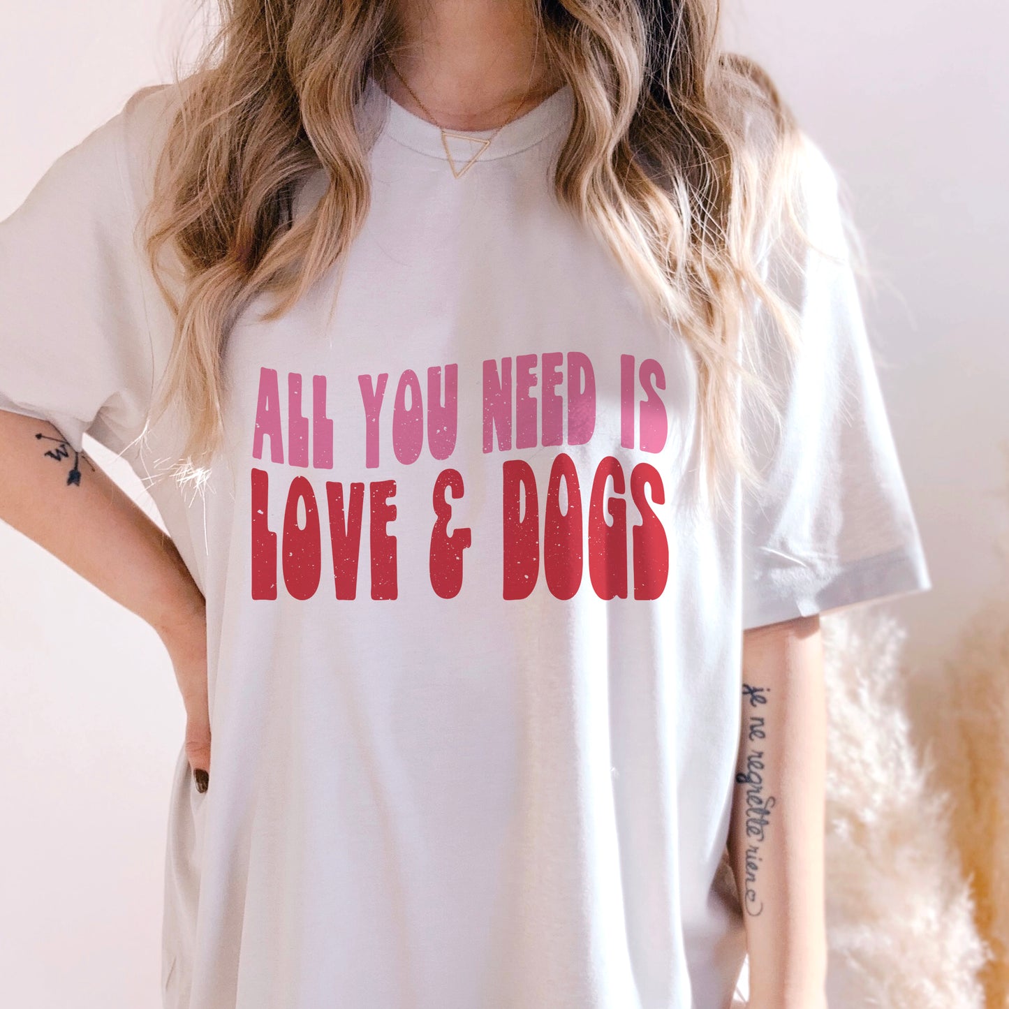 Love and Dogs PNG Valentines Sublimation File for Shirt Design