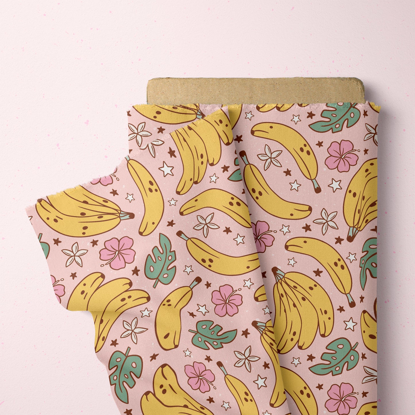Summer Pattern Tropical Bananas Seamless Pattern for Fabric Sublimation
