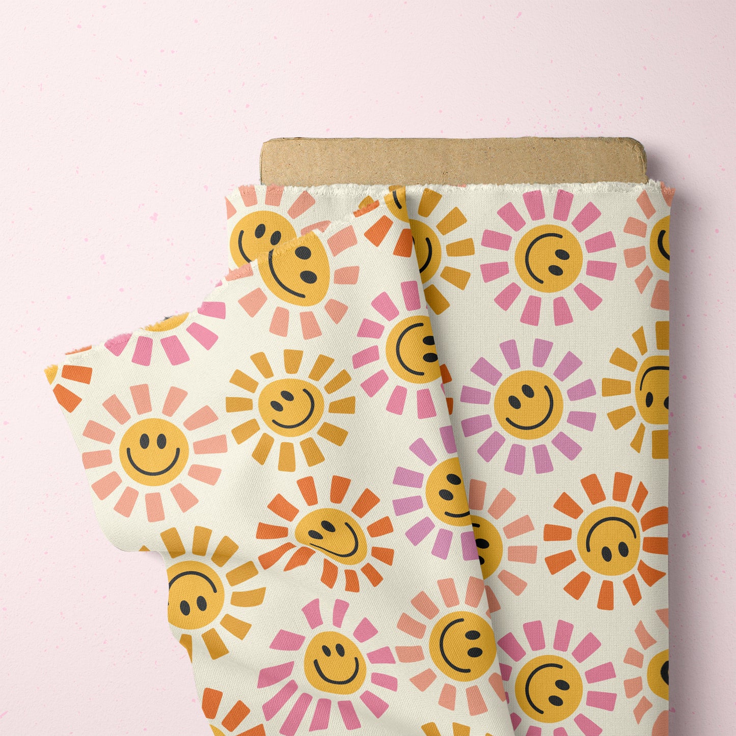 Smiles Sun Summer Seamless File for Fabric Sublimation