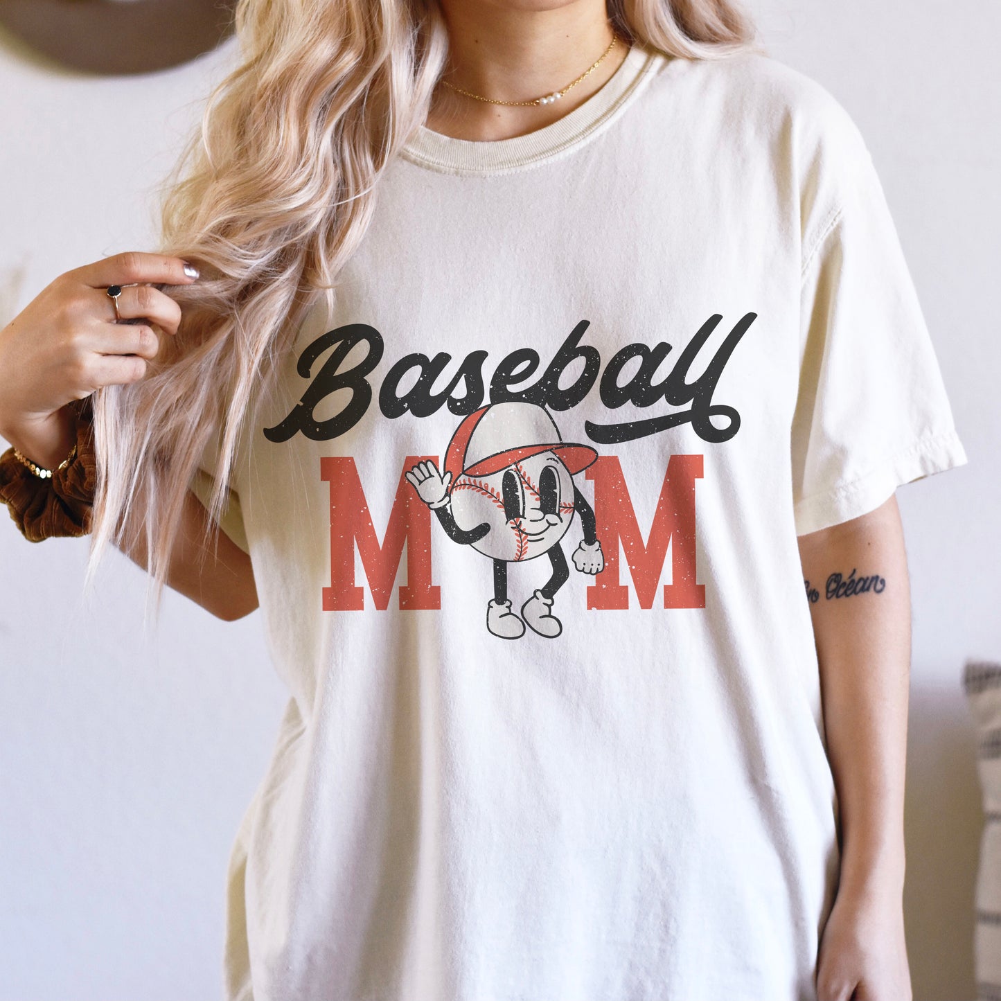 Baseball Mom PNG Vintage Sublimation SVG Shirt Design