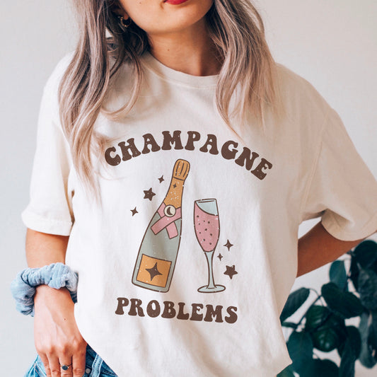 Champagne Problems Png Sublimation New Years Shirt Design