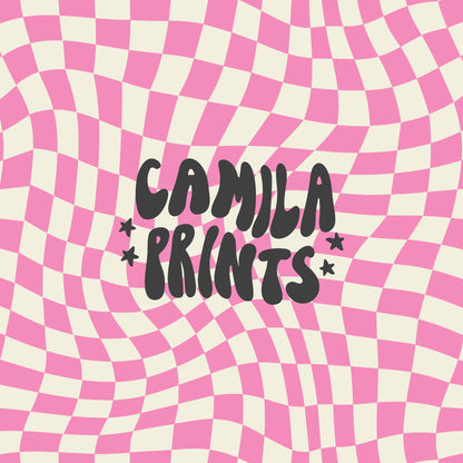 Wavy Checkerboard Seamless Pattern for Fabric Sublimation