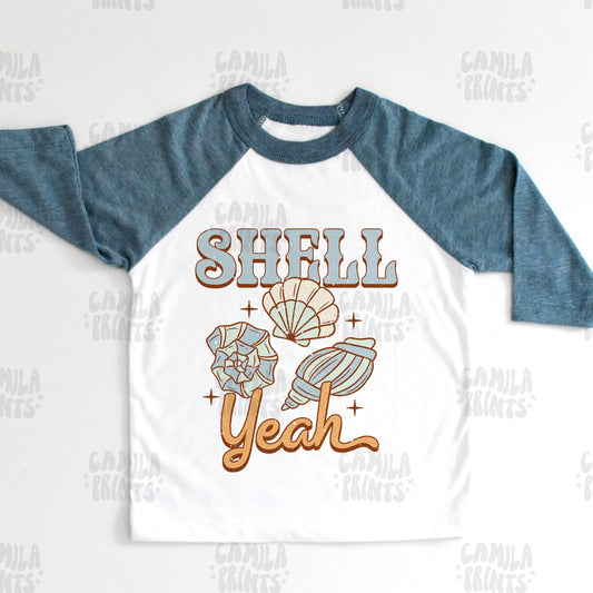 Boy Summer PNG Beach Shells Sublimation SVG Shirt Design