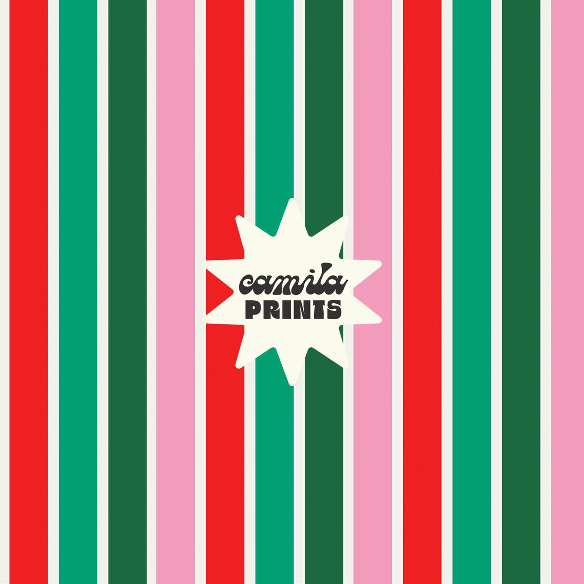 Christmas Pink and Red Stripes Seamless Patterns Cute Christmas Repeat Pattern for Commercial Use