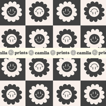 Vintage Checkerboard Seamless File for Sublimation