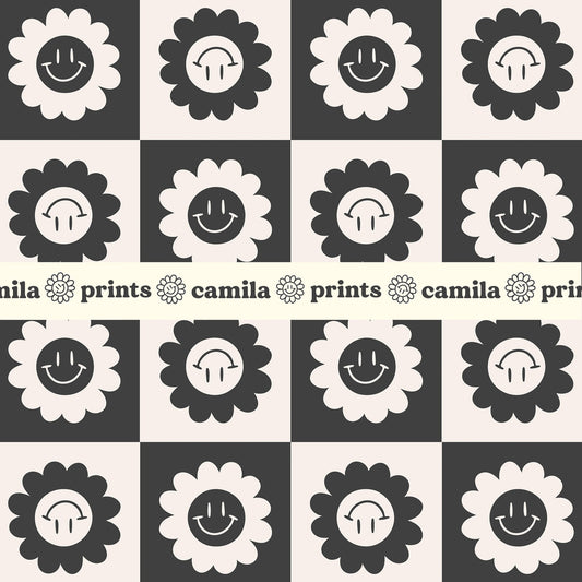 Vintage Checkerboard Seamless File for Sublimation