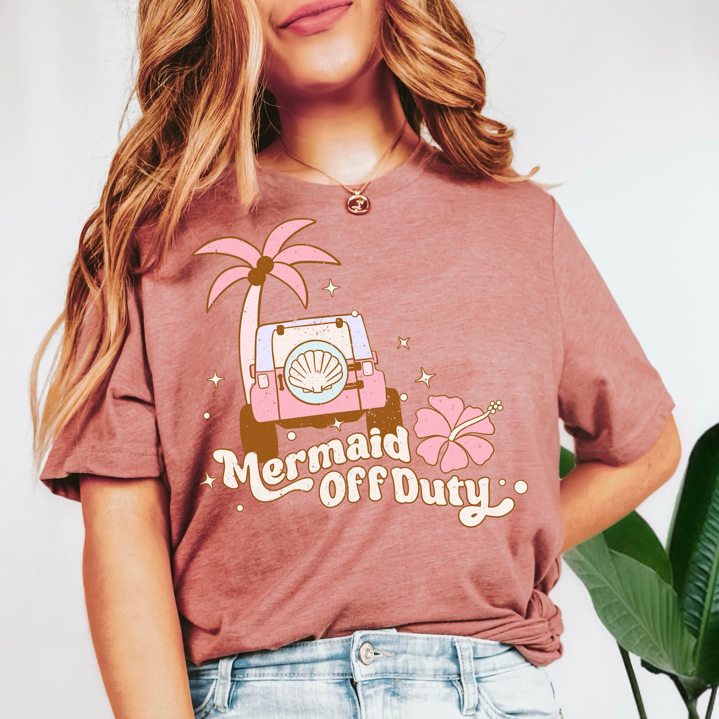 Summer Png Sublimation Mermaid Truck Shirt Design