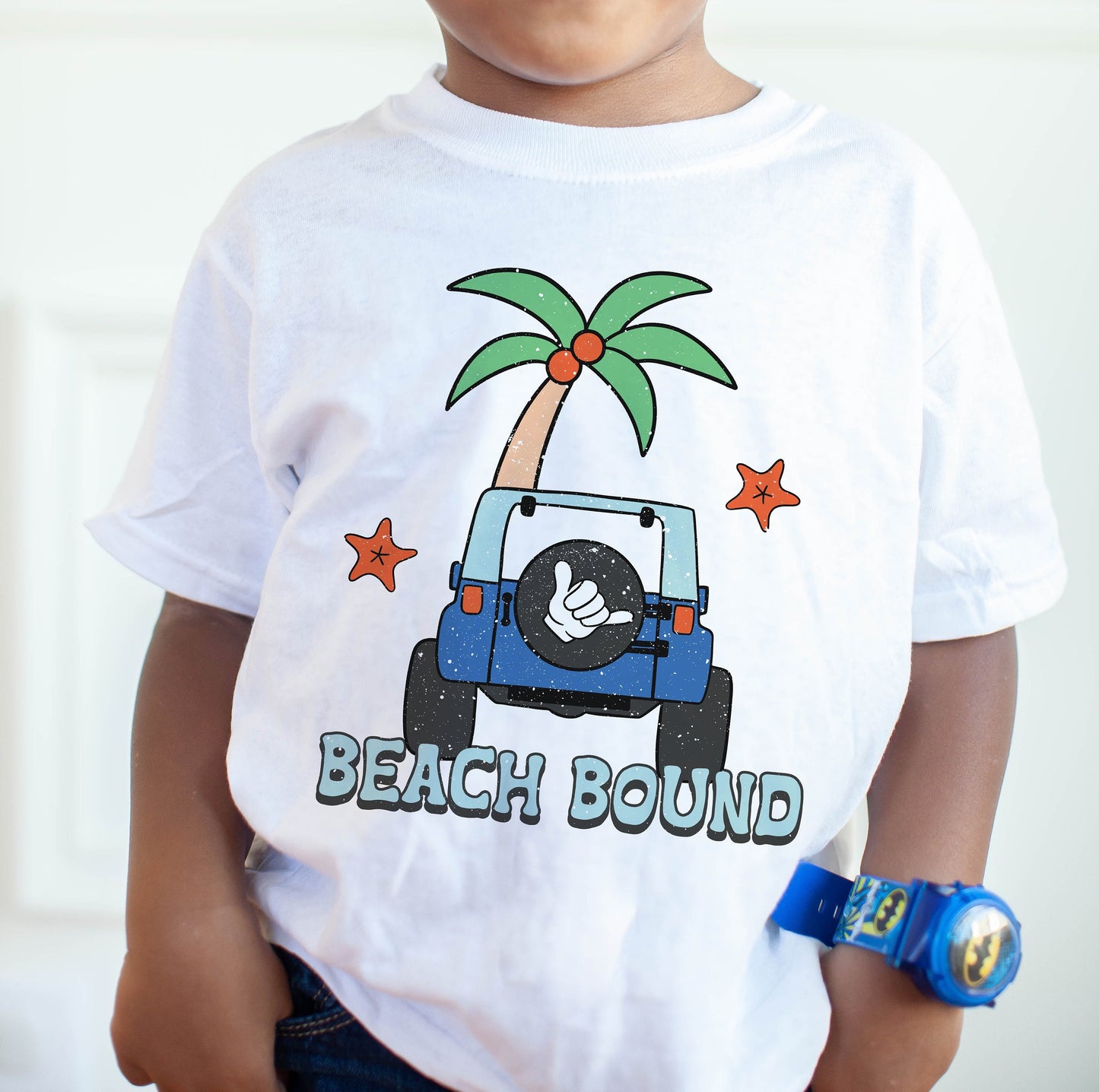 Boy Summer Pattern Surf Truck for Fabric Sublimation