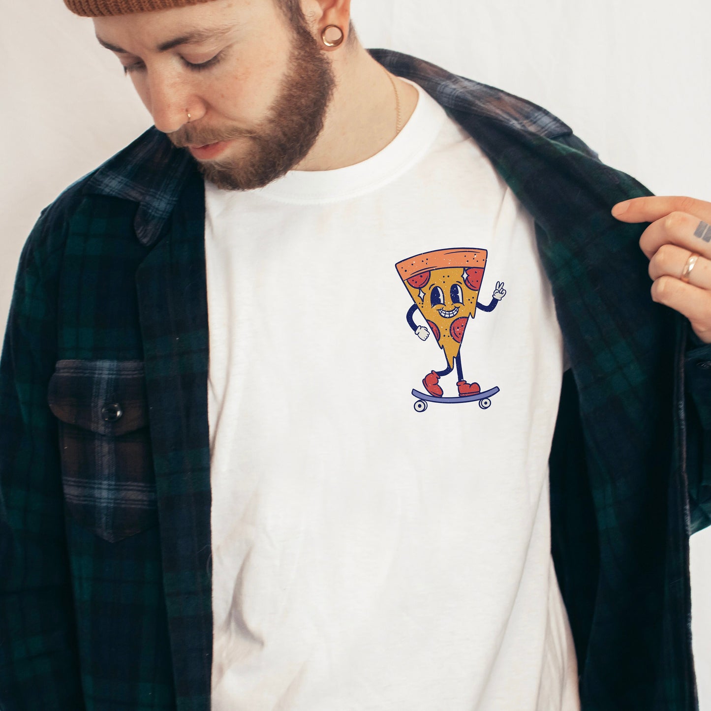 Boy SVG Skateboard Pizza Sublimation File for Shirt Design