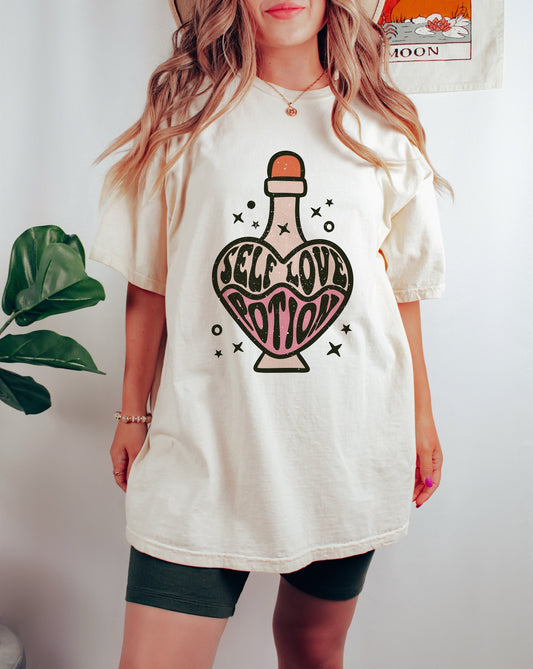 Witchy Png Sublimation Self Love Potion SVG Shirt Design