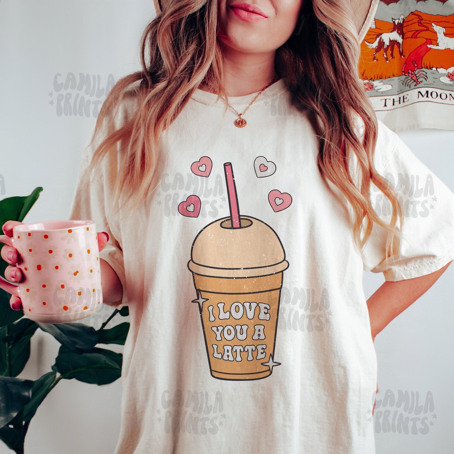 Valentines Png Sublimation Love you a Latte SVG Shirt Design